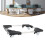 Adjustable PC Tower Stand with Lockable Wheels, Rolling Computer CPU Stand for Home and Office 2