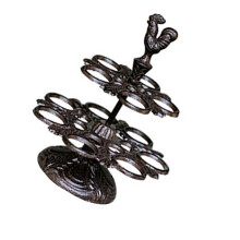 Cast Iron Chicken Shape Eggs Rack As Decorative Organizers-2
