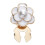 Decorative Shirt Cufflinks Clip Button Covers For Shirt-White 1