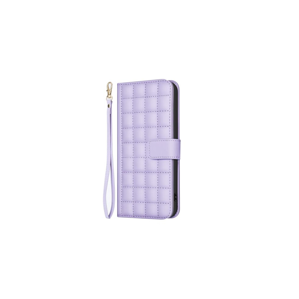 Wallet Case With Card Holder, Pu Leather Flip Cover, Shockproof, Stand, Crossbody Strap, For Iphone 15 Plus Purple 9771547602965