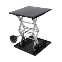 Heavy Duty Lab Jack Stand, Adjustable Height, Stainless Steel, 150 Kg Load Capacity, For Chemical Experiments