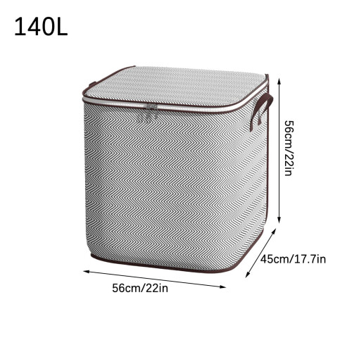 Foldable Clothes Storage Bin with Reinforced Handles and 2