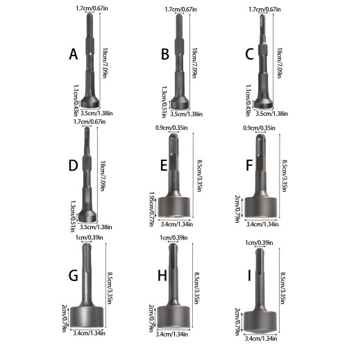 Upgrades Air Hammers Rivet Heads Pneumatic-Round handle curved 2