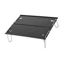 Handige aluminium picknicktafel, geschikt voor gebruik in-Zwart