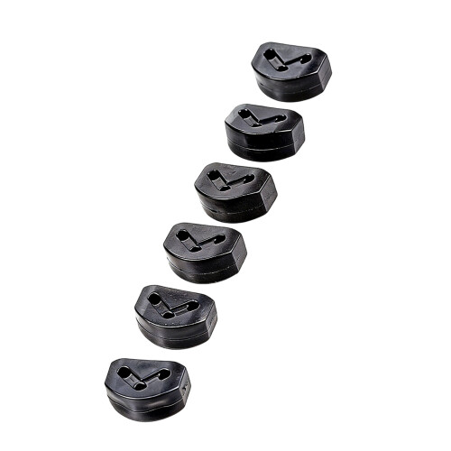 6 stuks Gitaar String Retainer Gitaar String Ties Bridge-Zwart