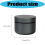 Aluminium pillendoos Waterdichte medicijndoos Case-Grijs 4