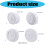 2 Stuks Tubulaire Bandage 2Meter Elastisch-Wit 2,5 cm x 2 m 4