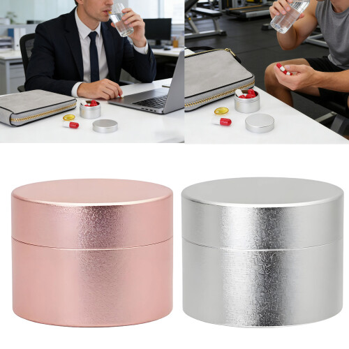 Compacte lichtgewicht aluminium waterdichte container-Zilver 2