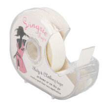 2 Rolls Women Double Sided Tape with Dispenser Transparent for Fashion Clothes Body All Skin