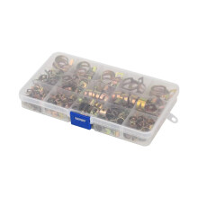 115PCS Zinc Plated Spring Hose Clamps 622mm Kit for Fuel Air Water Lines RustResistant