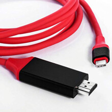 USB C to HDMI Cable 6ft 4K 60Hz Ultra HD Plug and Play Braided Cord Aluminum Housing Thunderbolt 3 Compatible
