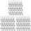 144Pcs Set Disco  Keychain Mirror Keyring Reflective  Key Chain Pendant 1
