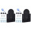 2X Support Mural pour Cible de Fléchettes Support de Montage pour Cible de Fléchettes Suspensions pour Jeu de Supports Support D'Accessoires 1