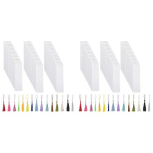 100Pcs Sublimation Bookmark Blank Heat Transfer Aluminum Metal Bookmarks Bulk DIY with Hole and Colorful Tassel