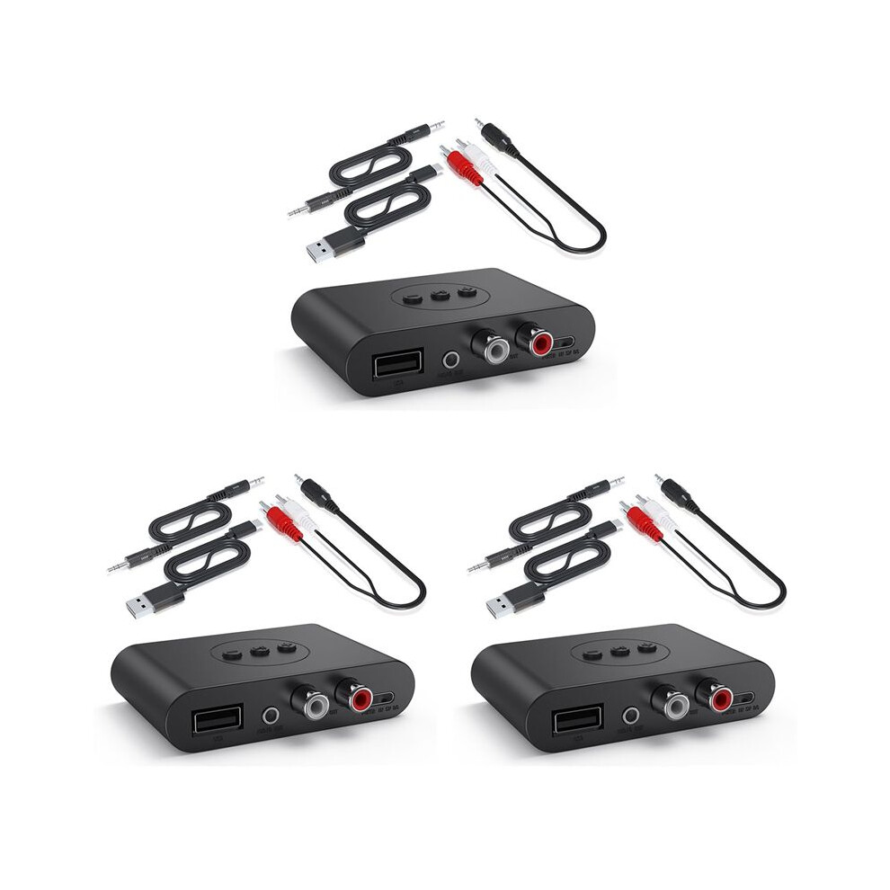 3X 5.3 Audio Receiver Nfc Usb U Disk Rca 3.5Mm Aux Usb Stereo Music Wireless Adapter For Car Speaker Amplifier 4714209447813