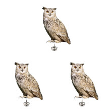 3X Acrylic Bird Repeller Simulation Owl Reflective Bird Repeller Owl Orchard Balcony Garden Bird Repeller Decoration