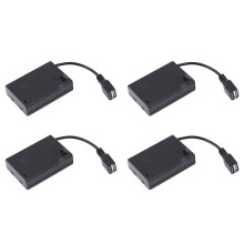 4st 3XAA Batterifodral med Lock och Ansluten Till USB Honkontakt USB Honkontakt Batterihållare