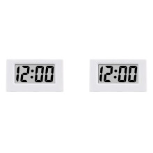 2X Orologio Triangolo Schermo LED Schermo di Allarme Digitale Elettronico Orologio da Tavolo per Casa Ufficio Tavolo Arredamento Camera da Letto