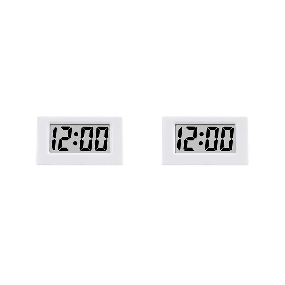 2X Clock Triangle Led Screen Lectronic Digital Alarm Screen Desktop Clock For Home Office Table Bedroom Decor White 6032999277389