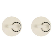 2pièces 1 7/8 Pouces en Caoutchouc Blanc Lavabo Bouchon de Baignoire Bouchon D'Évier Bouchon de Tuyau de Vidange Bouchon D'Évier Bouchon D'Eau