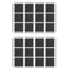 24 Pack Floor Exercise Mat for Home Gym or Floor Padding for Yoga, Weights Gym Equipment Black