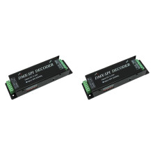2X DMX200 SPI Signal LED Controller DMX to Decoder for 2801 6803 2812 2811 Strip Light Tape DC5V 12V 24V