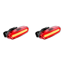 2X Luz Traseira de Bicicleta Recarregável USB LED Luz Traseira de Bicicleta IPX6 À Prova D'Água para Capacete