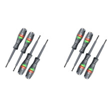 8x Voltage Tester with Screwdriver Electrical Tester Non Contact Voltage Tester Pen with Range AC 70V-250V,Live/Zero
