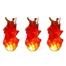 3X Halloween Floating Fireball Prop Flame Lamp Prop Artificial Fake Fire Floating Props No Flame