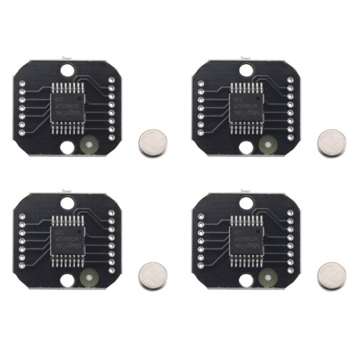4X MT6835 Magnetisches Encodermodul PWM/SPI Bürstenloser Motor 21BIT Encoder Kann AS5048 Ersetzen