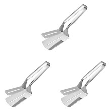 3X Dwustronny Klips do Łopaty Ze Stali Nierdzewnej, Szpatułka Ze Stali Nierdzewnej, Szczypce Kuchenne, Zacisk do Grilla, Zacisk do Łopatki