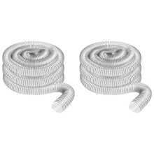 2X Manguera Recolección Polvo PVC Transparente 50 mm Diámetro Exterior 2 Pulgadas para Usar con Colectores Polvo con Puertos 2 Pulgadas. Ideal para