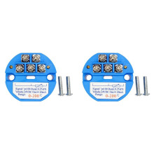 2X PT100 0-200 Grad Temperaturmessumformer 4-20MA Ausgang Kopfmontierter Temperaturtransmitter