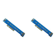 2X Adapter Card for 1U Chassis PCIe 3.0 4.0 X8 to 2 Pcs NVMe M.2 NGFF SSD Splitter Card Adapter Card