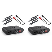 2X 5.3 Audio-Ontvanger NFC USB U Disk RCA 3,5 mm AUX USB Stereo Muziek Draadloze Adapter voor Autoluidsprekerversterker