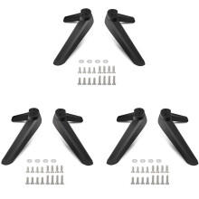 6X Supporto TV Universale, Sostituzione Base Supporto TV da Tavolo, Piedini Piedistallo Base TV Gambe di Montaggio Supporto TV 17mm-20mm