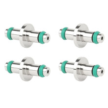 4X Scuba Diving Högtrycksslang T-End Air Spool Swivel High Pressure Manometer Regulatorer för Mätare med O-Ring