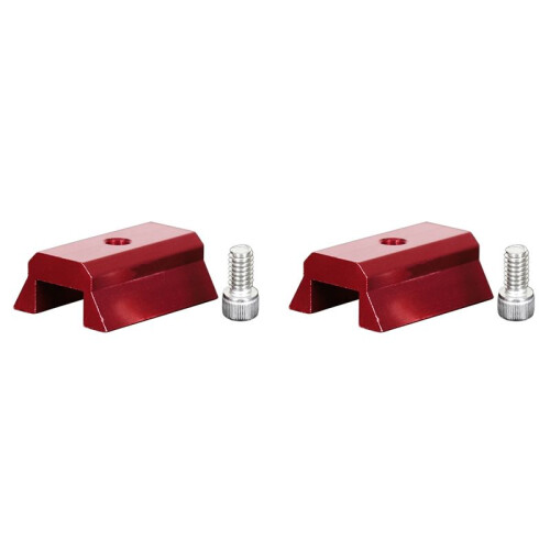 2X Placa de Trilho em Cauda de Andorinha de Estilo Convexo - 42 mm (1,65 Polegadas) de Comprimento para ExpansãO da Base Do Smartphone Do Telescópio