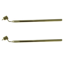 2X Feinlinien-Flüssigstift, Farbauftragsstift, Abgewinkelter Präzisionsmarkerstift für Steinkratzer, Autokratzer-Reparatur, 0,3 mm
