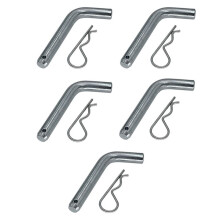 5X Trekhaakpen en Clip 5/8-Inch Diameter Zware Trekhaak voor Ontvanger met Kogelbevestiging van 2 Inch
