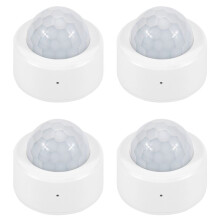 4X Tuya Zigbee PIR-Bewegungssensor, Bewegungssensor für Den Menschlichen Körper, Life Control, Funktioniert mit Alexa Home