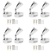 8X RV LED Spot Reading Lamps, 12V Interior Spotlight Contact with USB Interface for Caravan, Boat, Motorhome Warm