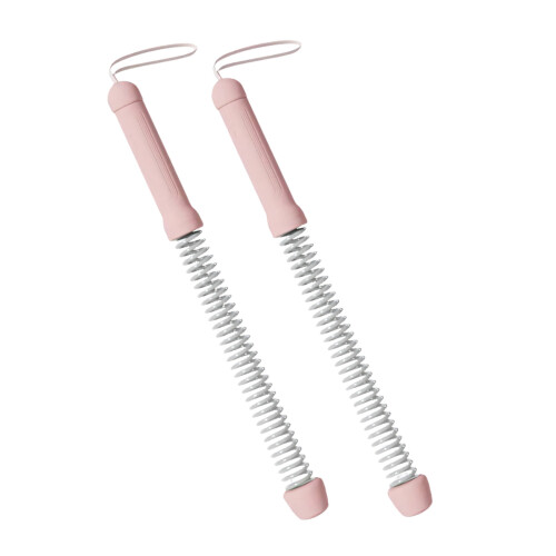 2Pcs Portable Workout Rod Battle Rope Replacement Spring-Pink
