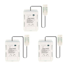 3X Tuya WiFi 3000W 16A Wireless Thermostat Temperature and Humidity Monitoring with Consumption Monitor