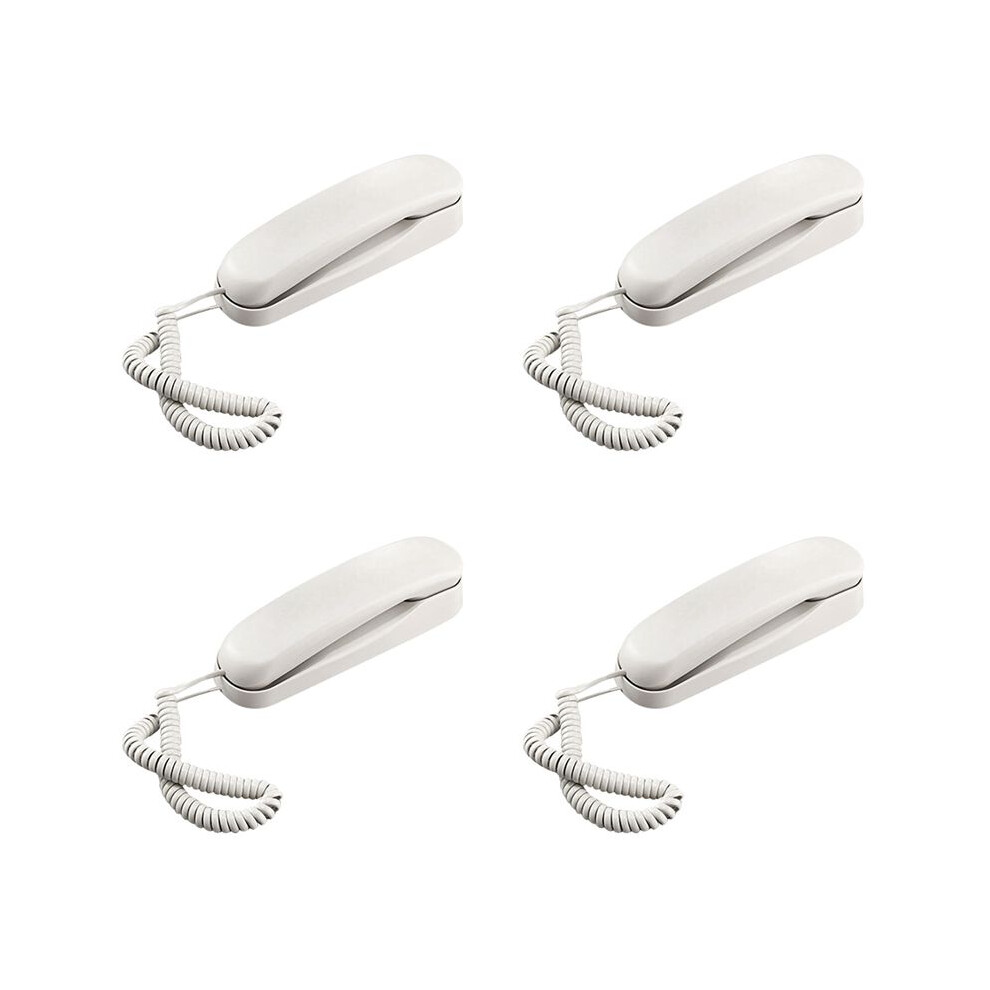 Photos - Other for Computer 4X Wired Wall Phone, Hotel Small Phone, Suitable for Home/Bathroom/School/Office Fixed Wall Phone, White