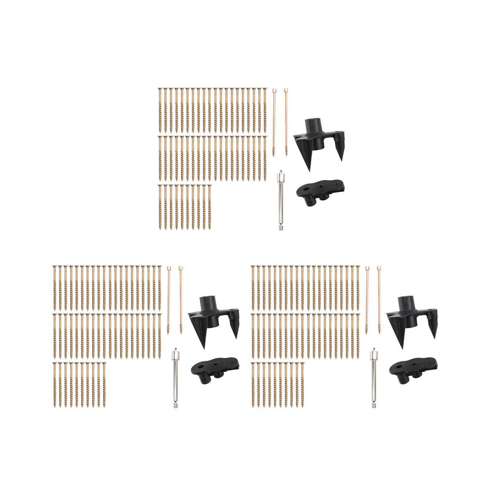 3X Floor Repair Kit, No More Squeaks Kit Eliminates Floor Squeaks, Fits Most Carpet Hardwood Floors 6031927186809