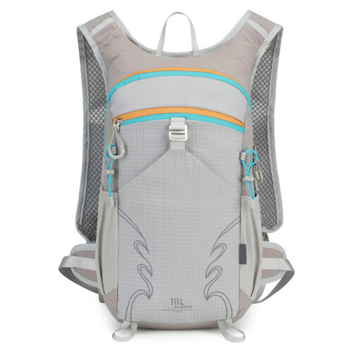 Compact Travel Backpack with Comfortable Padding-Gray Color