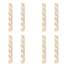 8 PCS Hat Rack for Wall Wooden Baseball Caps Organizer Wall Mount Baseball Hat Holder Vertical Hat Racks for Closet