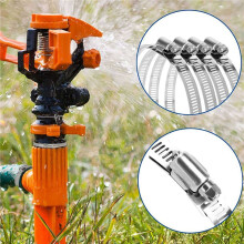 3 Set Hose Clamps 20FT Metal Strap+ 60 Fasteners DIY Cut-to-Fit Stainless Steel Band Clamps Adjustable Large Worm