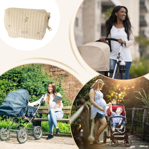 Waterproof ExtraLarge Stroller Organizer with Zipper and Multiple Compartments for Baby Essentials 2